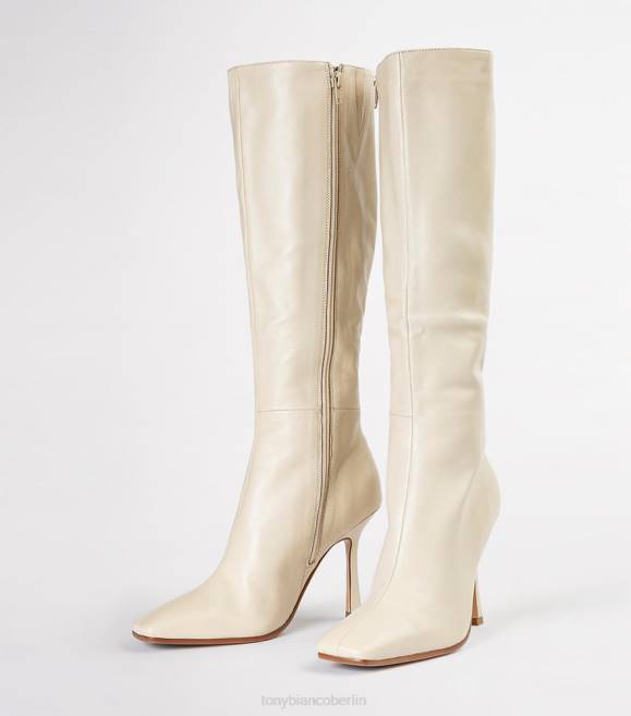 kniehohe Stiefel| de Tony Bianco Frauen Havanna-Kalbsstiefel Vanillenappa 4624455